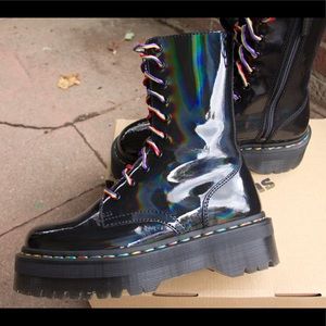 Dr Marten’s Jadon Hi Rainbow Patent